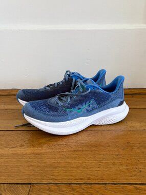 Hoka Mach 6 Road Running Shoes | Downpour/Thunder Cloud Blue | Mens Size 9.5